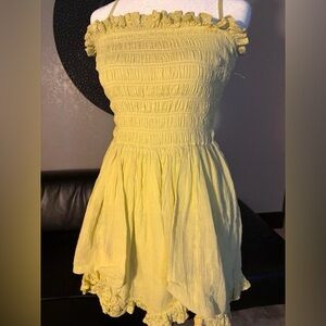 FREE PEOPLE 
JOSEPHINE BUSTLE MINI DRESS 
100% Cotton
NWT 
size MEDIUM
POCKETS